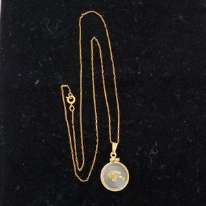 Gold nugget necklace